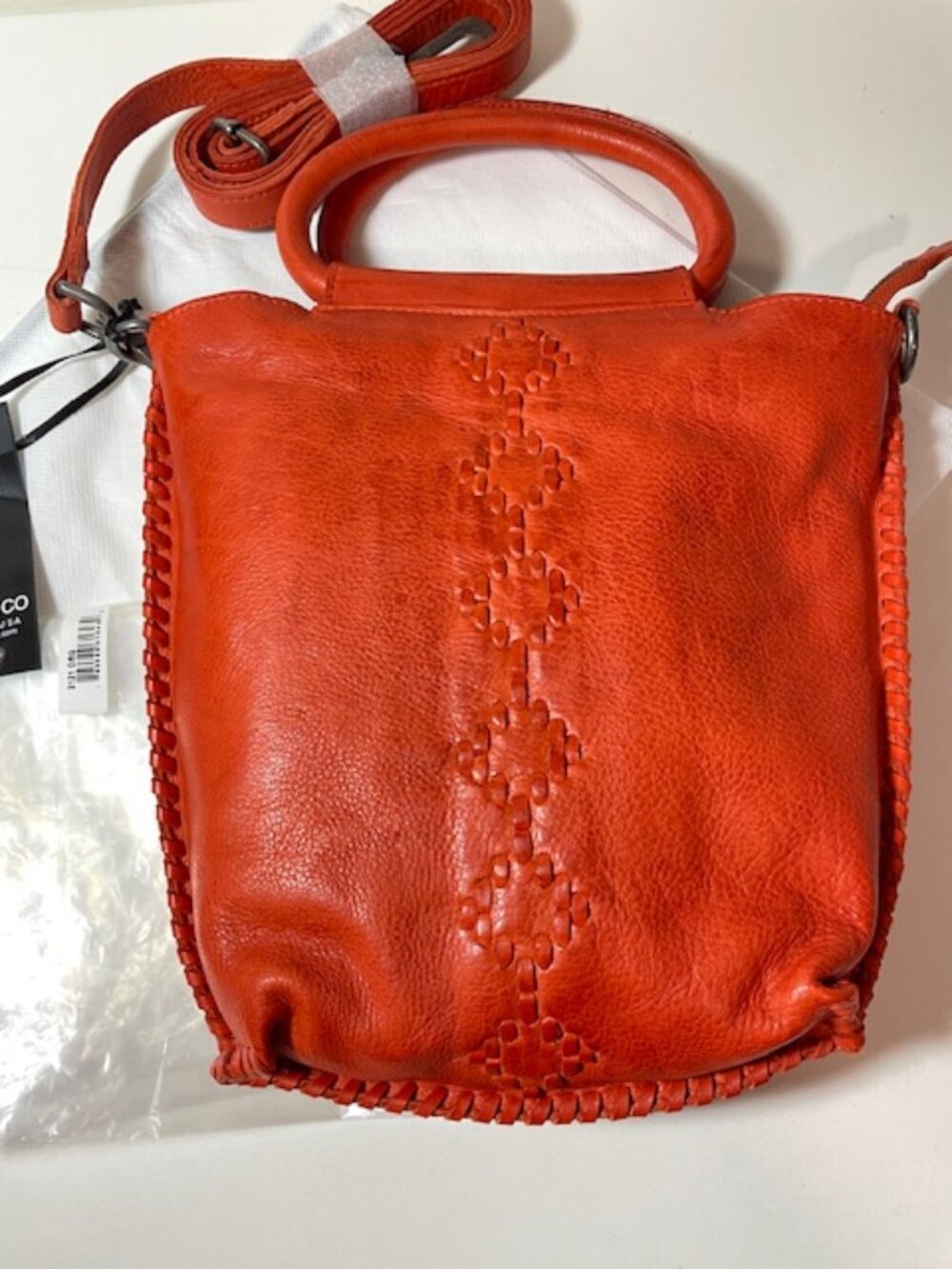 Latico Leathers Crossbody Milano Brand NEW in Orange